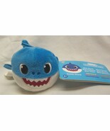 Pinkfong Baby Shark BLUE DADDY SHARK 4&quot; Bean Bag STUFFED ANIMAL Toy NEW - $20.31 CAD