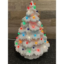 Vintage 16” Handmade Lighted Ceramic Christmas Tree - Tested &amp; Working - $145.12