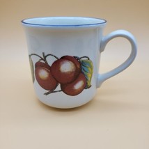 Pier 1 Mug Coffee Cup Staffordshire Tableware England Macintosh Apples - £8.77 GBP