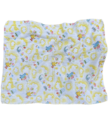 Vintage Receiving Blanket Sesame Street Yellow Baby Balloon 34 x 27&quot; - $19.79