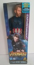 Marvel Avengers Infinity War Captain America Titan Hero Series 12&quot; Figure 2017 - £10.85 GBP