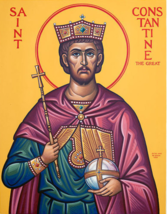 Orthodox icon of Saint Constantine the Great - £196.58 GBP+