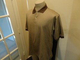 Vtg 90&#39;s NEW Brown Defunct Harold Powell Brand Brown Polo Shirt Adult L Rare  - £27.60 GBP