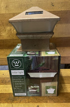 Westinghouse Solar Fence Post Cap Lights for 4x4 Wood Posts, Deck, Rail Mount - $13.09