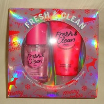 Victoria’s Secret PINK Fresh & Clean Body Mist & Lotion Gift Set 2.5 oz each NEW - £15.81 GBP