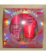 Victoria’s Secret PINK Fresh &amp; Clean Body Mist &amp; Lotion Gift Set 2.5 oz ... - £15.49 GBP
