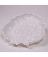 Vintage Hazel Atlas White Milk Glass Grape Dish Trinket Candy Bowl Rare ... - $8.56