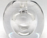 Kosta Boda Lead Crystal Perfume Bottle Apple Shaped Vintage Lindstrand S... - $48.51