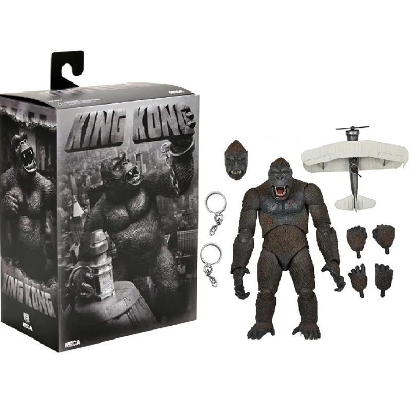 Original Neca King Kong With Plane Articulated Pvc Figure Model Toys Gifts For - £56.57 GBP+