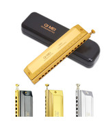 C Key 16 Hole 64 Tone Chromatic Harmonica French Harp Mouth Organ Blues Harp - $89.00