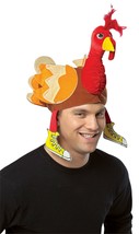 Thanksgiving Holiday Running Turkey Fun Plush Hat 4-Pack Silly Costume Accessory - £54.09 GBP