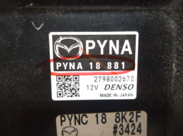 2017..17 MAZDA CX-5  2.5   AWD    ENGINE COMPUTER/ECU.PCM image 3