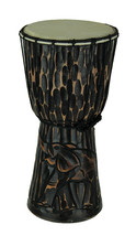 Zeckos 15 Inch Tall Hand Carved Elephant Djembe Drum - £62.24 GBP