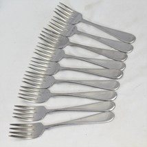 Oneida Flight Reliance Salad Forks Glossy 6 5/8&quot; Lot of 9 - £20.79 GBP