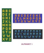 Bead Loom Alphabet 1 All Letters Bracelet Pattern Chart PDF AL_1 - £3.99 GBP