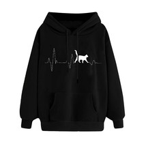 2021 Hoodies Women Casual O-neck Cat Printed Loose Sweatshirts Tunic V Blouse To - £47.16 GBP