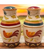 Fitz &amp; Floyd Global Market Floral Birds Salt &amp; Pepper Shakers 4.5&quot;h x 3&quot;w - €11,98 EUR
