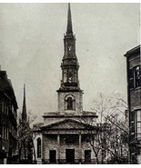 New South Church Summer Street Boston 1925 Print Historical Massachusett... - €32,17 EUR