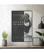 Oppenheimer Movie Poster - Canvas Art Print  Room Decoration - $141.48 MXN+