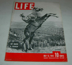 Vintage Life Magazine July 12 1943 Roy Rogers Trigger Camel Lots Neat Ads - £23.16 GBP