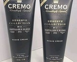 (2) Cremo Reserve Collection #13 Distiller&#39;s Blend Shave Cream 6 FL OZ. New - £17.01 GBP