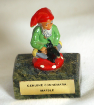Lucky Irish Leprechaun Anvil Figurine Genuine Connemara Marble - £10.31 GBP