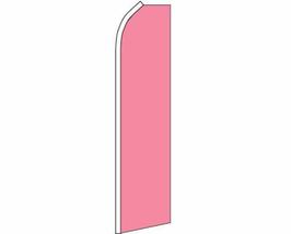 Pink Plain Solid Color Advertising Swooper Advertising Flag - £19.89 GBP