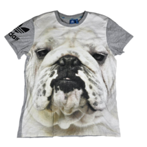 Adidas English Bulldog Animal Print Men&#39;s Extra Large XL T Shirt - £82.19 GBP