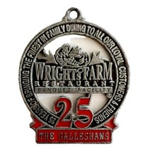 Wright&#39;s Farm Restaurant 25th Anniversary Medallion 1979 Rhode Island Enamel E37 - £23.59 GBP