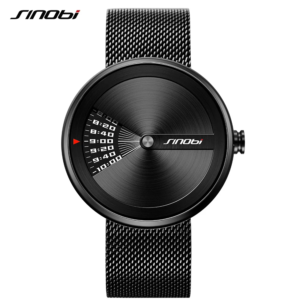 SINOBI Creative Wristwatch Business Watches Men Watch Menteel Mesh Men&#39;s... - £36.33 GBP