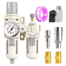 Tailonz Pneumatic 3/8 Inch Npt Air Filter Pressure Regulator, Manual Dra... - $45.95