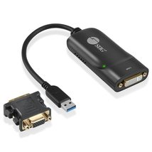 SIIG USB 3.0 to DVI Video Adapter with DVI to VGA Adapter | Quick and Ea... - £71.92 GBP