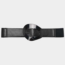 Fashion Oval Shape Buckle Elastic Belt - £12.39 GBP