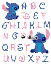 New Lilo &amp; Stitch Alphabet Alphabeticals Abc To Z Counted Cross Stitch Pattern - £3.91 GBP