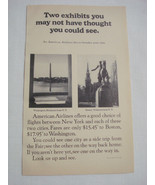 1964 American Airlines Ad to Boston and Washington, D.C. from New York City - £6.28 GBP