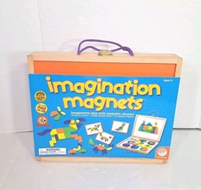 MindWare Imagination Magnets Wooden Pattern Blocks Shapes Set Imaginativ... - $37.36