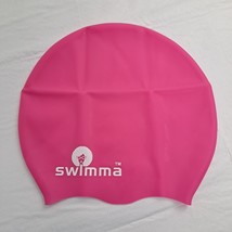 Swim Cap Swimming Silicone Hair Cover Pink - £10.84 GBP