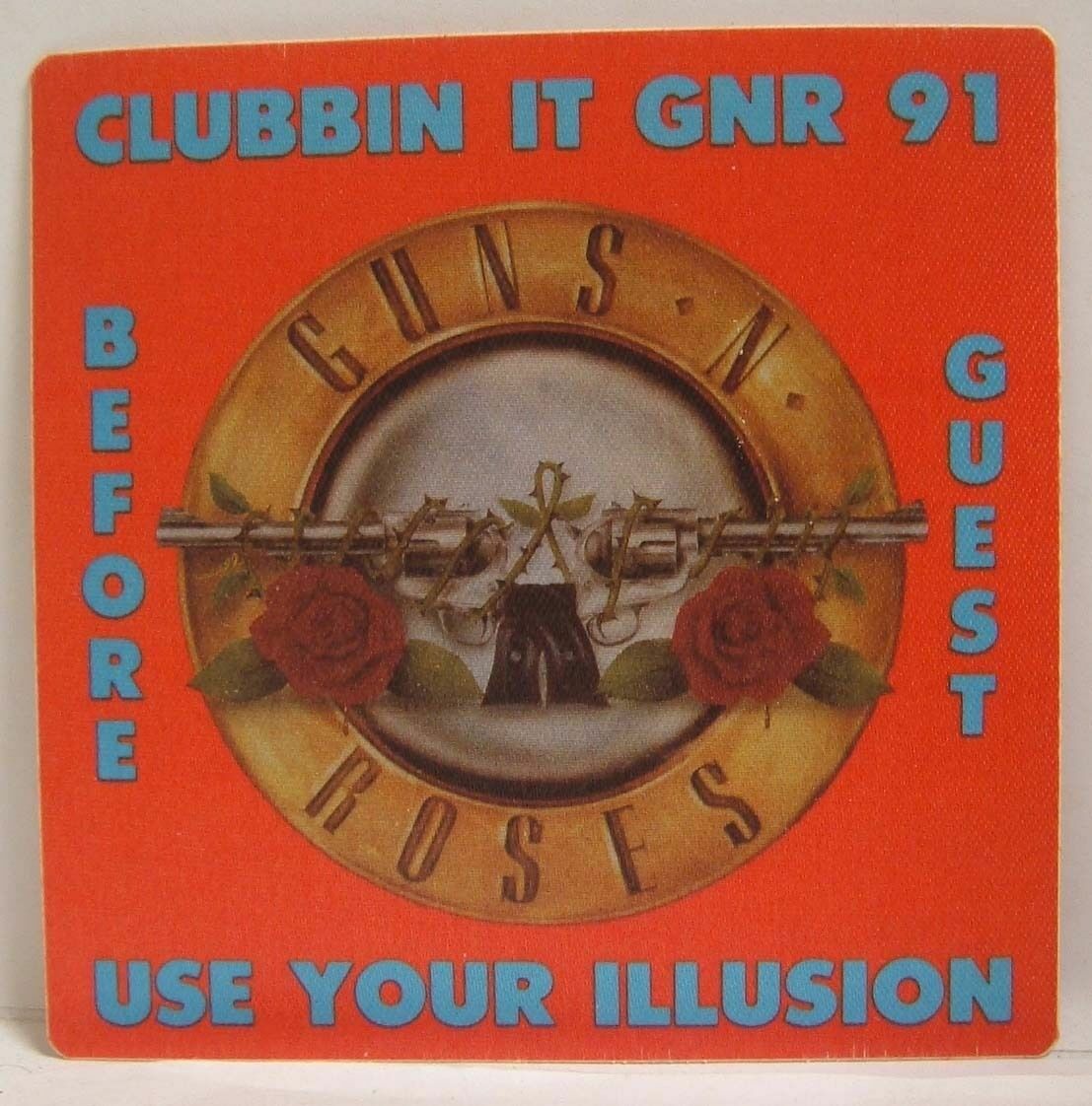 GUNS N ROSES / AXL ROSE / SLASH - ORIGINAL CLOTH TOUR BACKSTAGE PASS *LA... - $20.00
