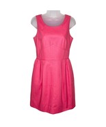 J. CREW barbie pink textured sleeveless scoop neck dress size 4 cocktail... - $46.51 CAD