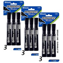 Permanent Markers Chisel Tip Desk Style. Black | 3 Ct - $5.99+