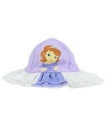 Bucket Sun Hat Disney Sofia Toddler Girls Purple White Summer -sz 18 mth... - £6.23 GBP