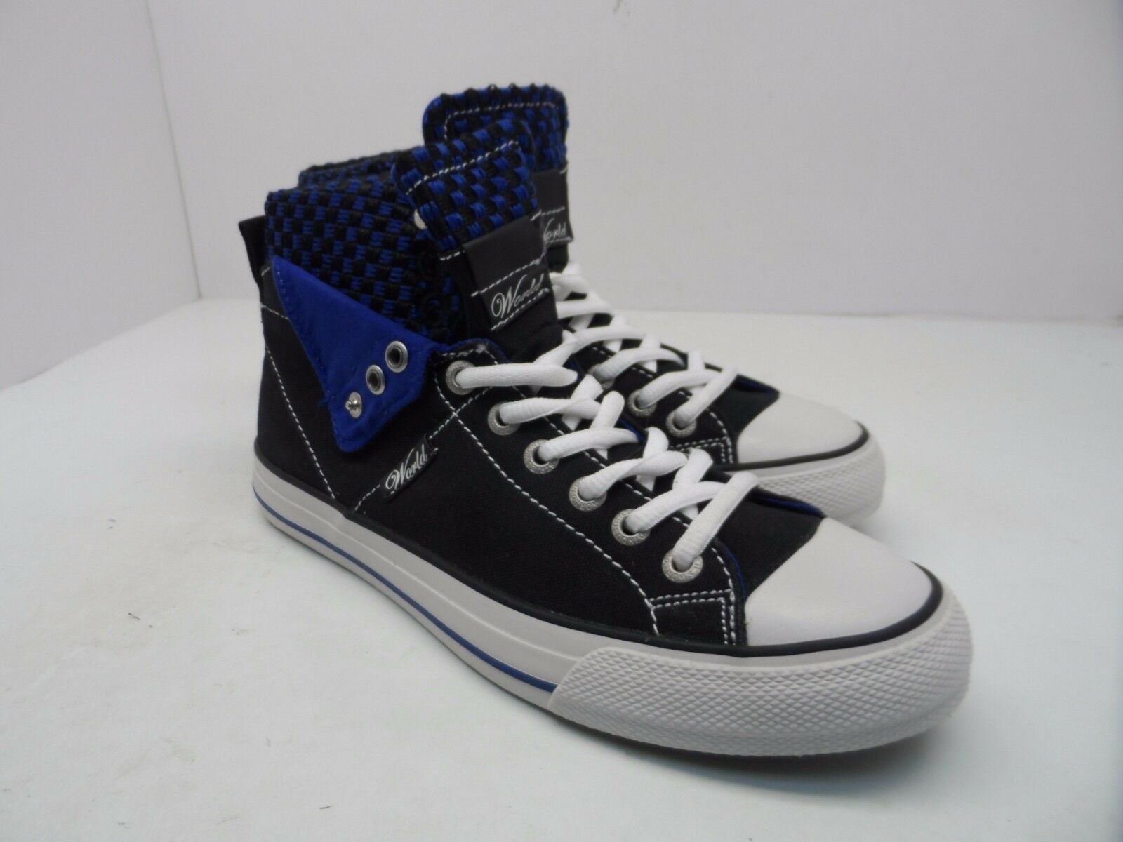 World Industries Men&#39;s Sully Athletic Casual  Shoe Black/Blue/White Size... - $21.37