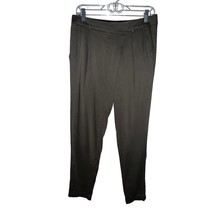 Vince Women Coastal Green Linen Blend Crossover Trouser Pants Size 6 Str... - $23.74