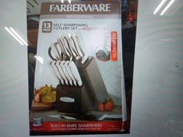 Farberware 13pc Edgekeeper Pro Self-Sharpening Cutlery Set Durable Seale... - $60.99