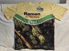 Ramen Noodle Soup Weed Flavor Marijuana Funny Humor T-SHIRT Shirt - £11.54 GBP+