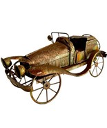 Classic Car Handmade C1960-70 MCM Antique Metal Copper Music Box Metalwo... - $24.50