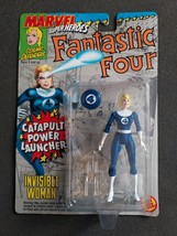 1994 Marvel Toy Biz Fantastic Four Invisible Woman Action Figure with Ca... - $8.56