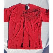 VANS Men&#39;s Skater Island Short Sleeve Red &amp;&amp; Black T-Shirt Size L - £13.40 GBP