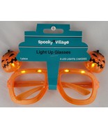 Spooky Village LED Light-Up Halloween Pumpkin Costume Glasses 1-Piece Or... - $236.83 MXN