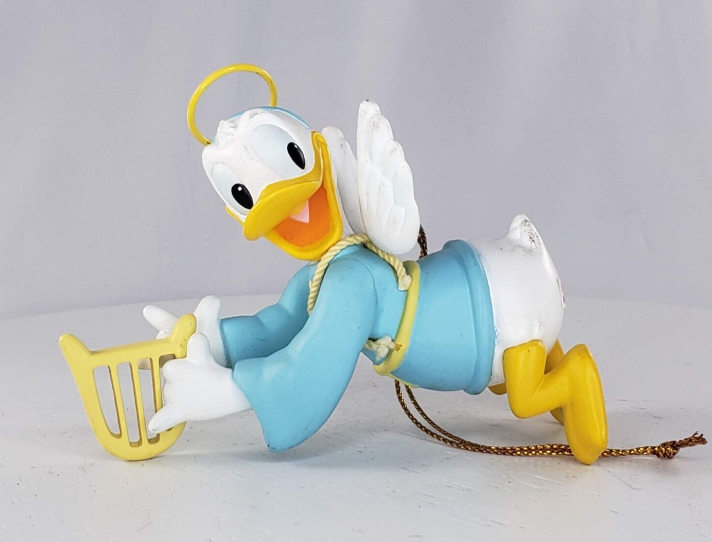 Disney Donald Duck Angel Christmas Ornament Grolier Collectibles Cupid - $8.44
